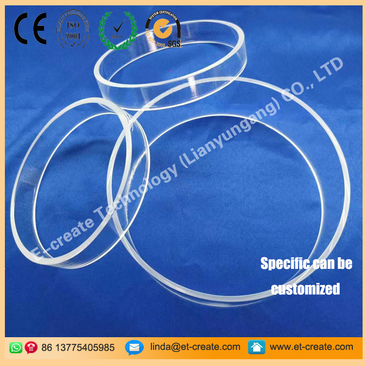 MPCVD Quartz ring，Quartz rings for CVD equipment，Quartz Rings for CVD Diamond Growth Equipment