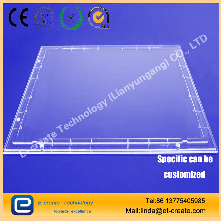 Transparent perforated quartz film as the film frosted tablets of high - temperature custom - tailored slotted tablets